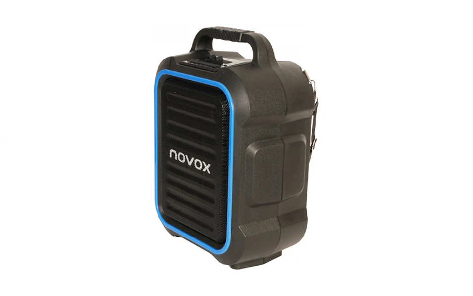 Активна караоке тонколона Novox Mobilite Blue, 6.5", 60W, Синя/Черна