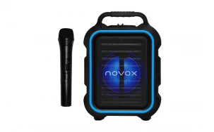 Активна караоке тонколона Novox Mobilite Blue, 6.5", 60W, Синя/Черна