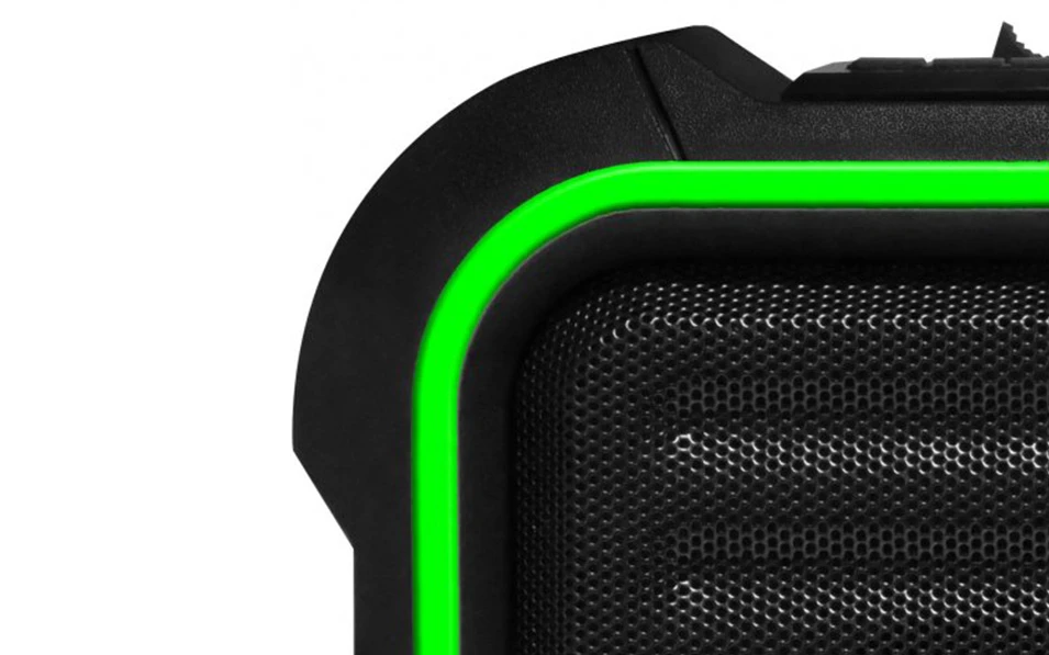 Активна караоке тонколона Novox Mobilite Green, 6.5", 60W, Зелена/Черна