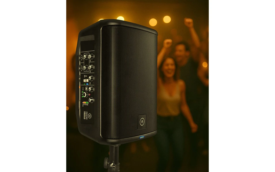 Novox Mobivox Lite, Активна тонколона с MP3, DSP, Bluetooth, 8", 300W