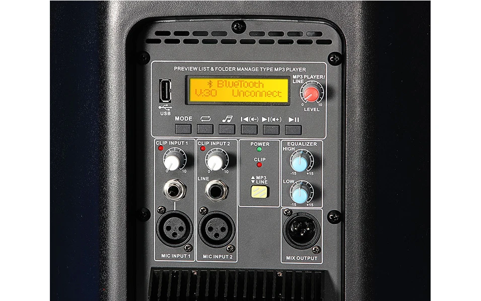 Активна тонколона Novox NV 12, 12", 430W, Bluetooth