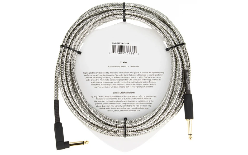 PigHOG PHAC-20R, 6.3mm/6.3mm, 6m, Г-образен