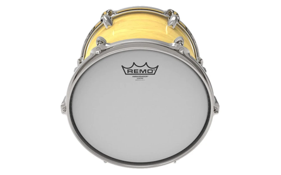 Remo Ambassador White Coated, 8" инча