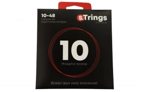 s.Trings SMА-010PB, Струни за акустична китара 10-48, Phosphor Bronze