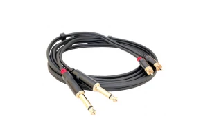 s.Cab PAC630-3, 2x RCA / 2x 6.3mm, 3m