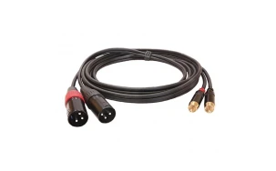 s.Cab PAC930-3, 2x XLR-M / 2x RCA, 3m
