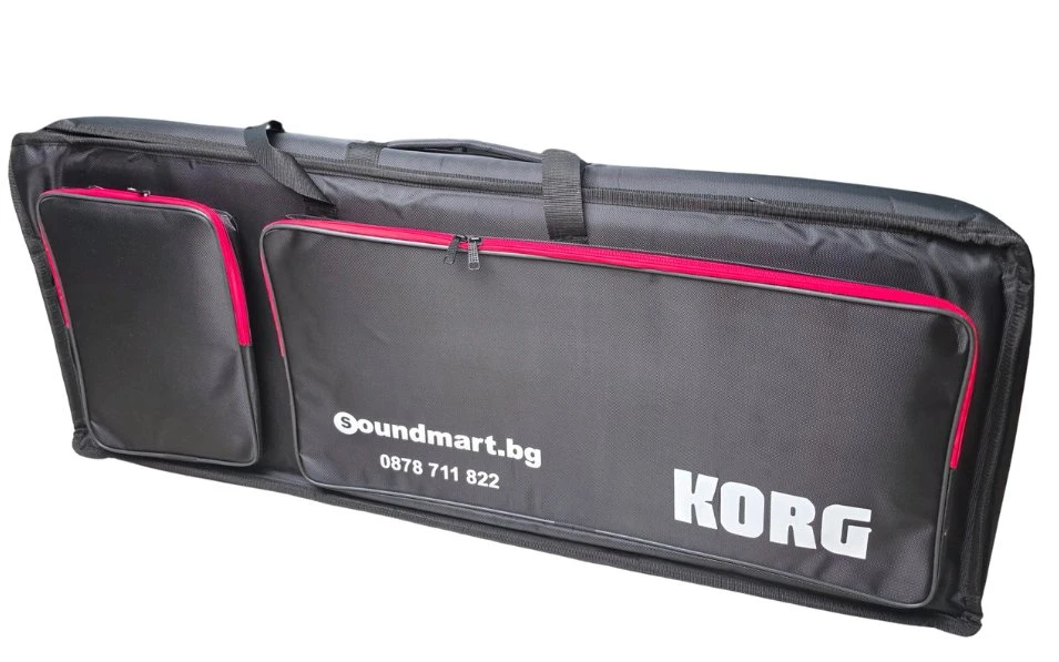 s.Case калъф за синтезатор KORG, 61 клавиша, два джоба и две дръжки, 10см дунапрен