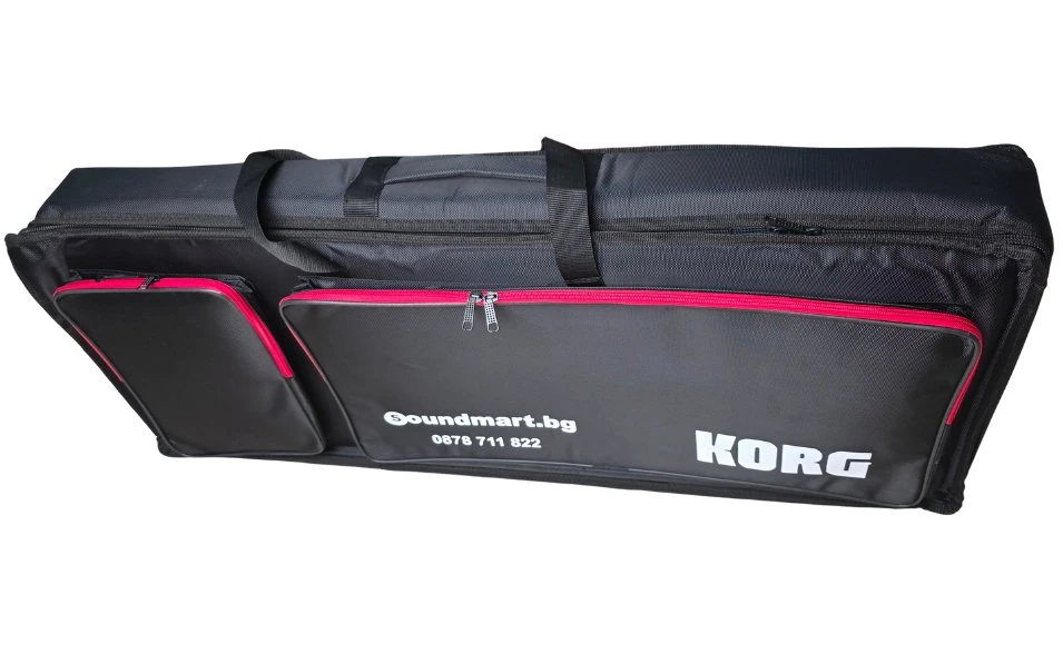 s.Case калъф за синтезатор KORG, 61 клавиша, два джоба и две дръжки, 10см дунапрен