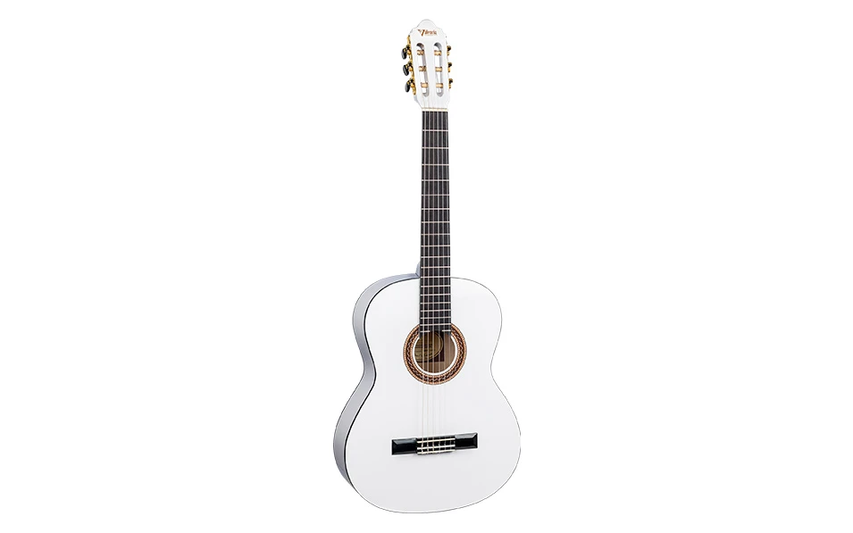 Класическа китара Valencia VC104 WH, Размер 4/4, Бяла